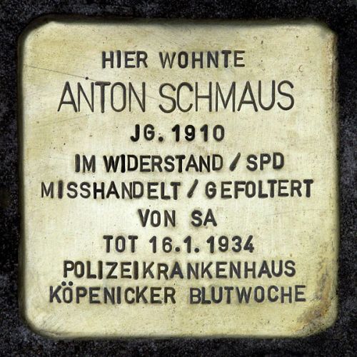 Stumbling Stones Schmausstraße 2 #2