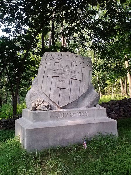 Monument 7th Maine Infantry