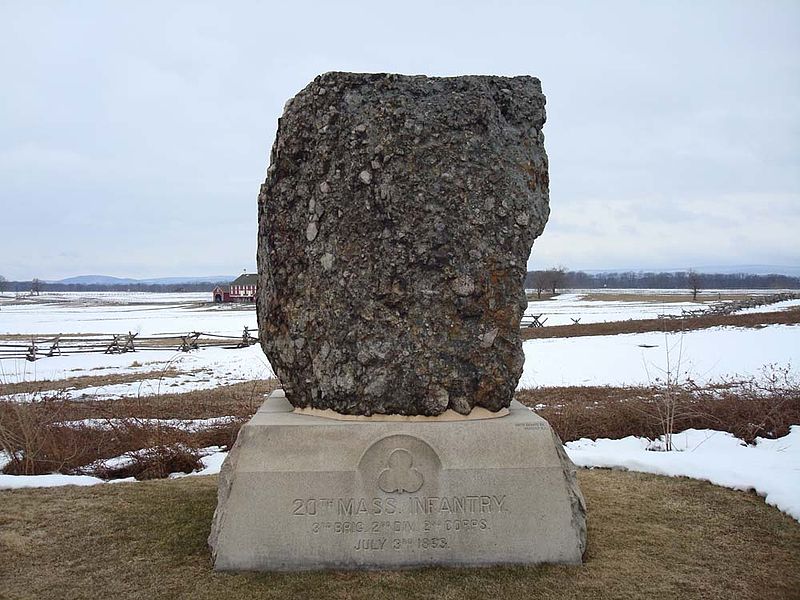 20th Massachusetts Volunteer Infantry Regiment Monument #1