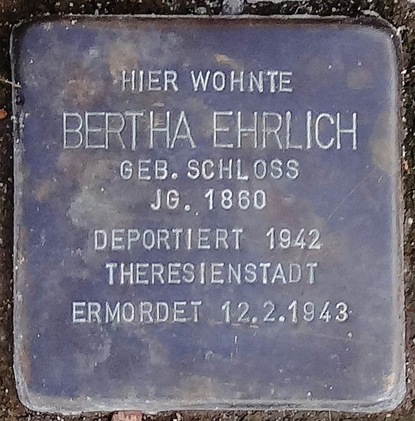 Stolpersteine Thomas-Mann-Straße 15 #2