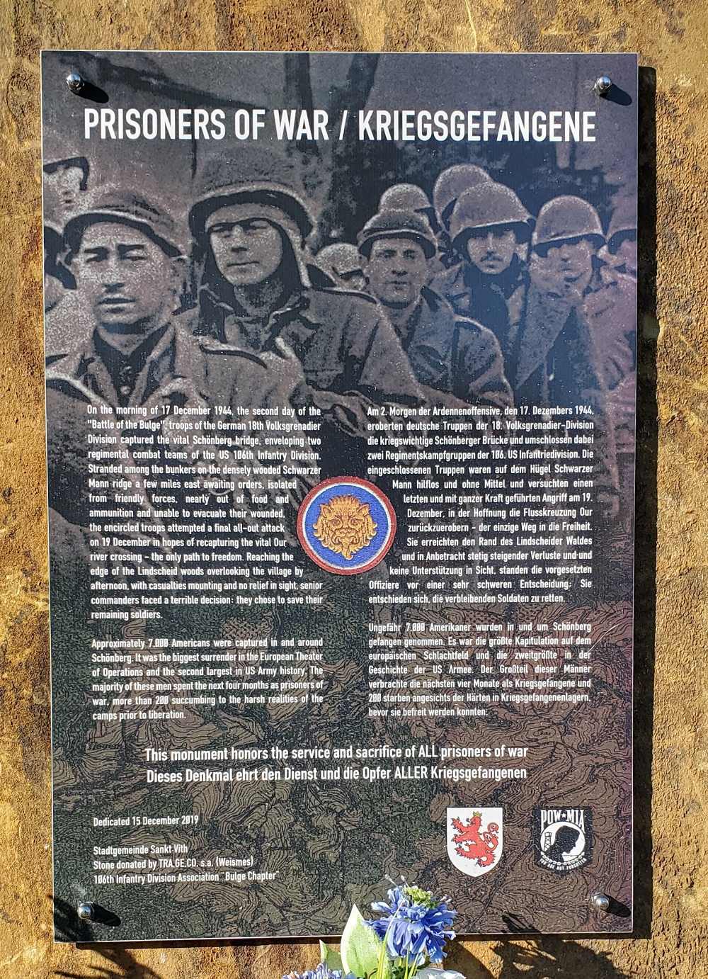 Monument US POW's 106th Infantry Division - Schnberg #3