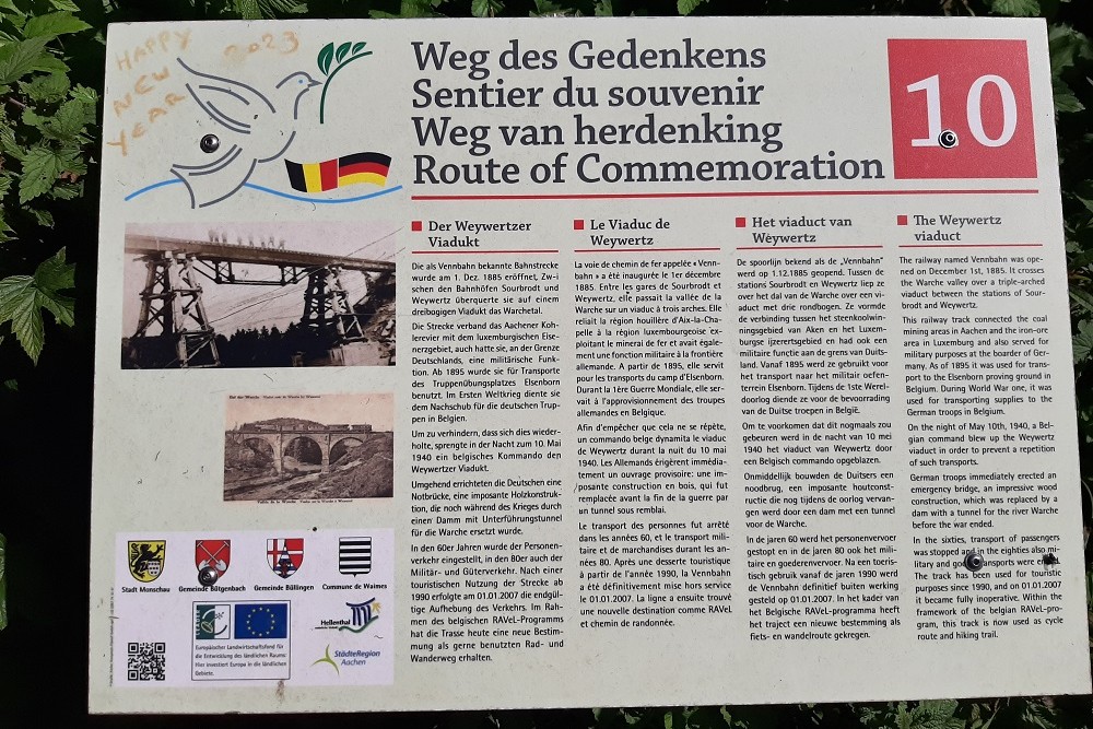 De Weg van Herdenking nr. 10: Het Viaduct van Weywertz #1