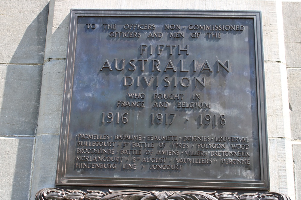 Monument 5th Australian Division Zonnebeke #4