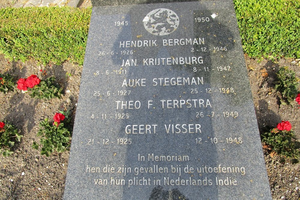 Dutch Indies Monument General Cemetery Harlingen #2