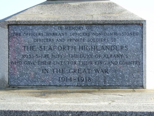 Monument Seaforth Highlanders #2