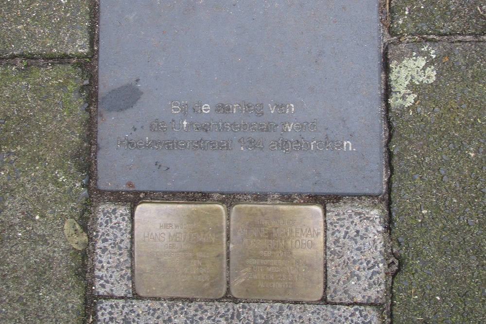 Stolpersteine Hoekwaterstraat 134 #4