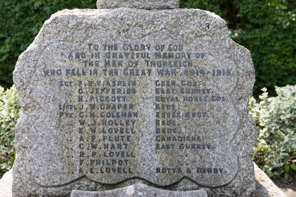 War Memorial Thurleigh #4
