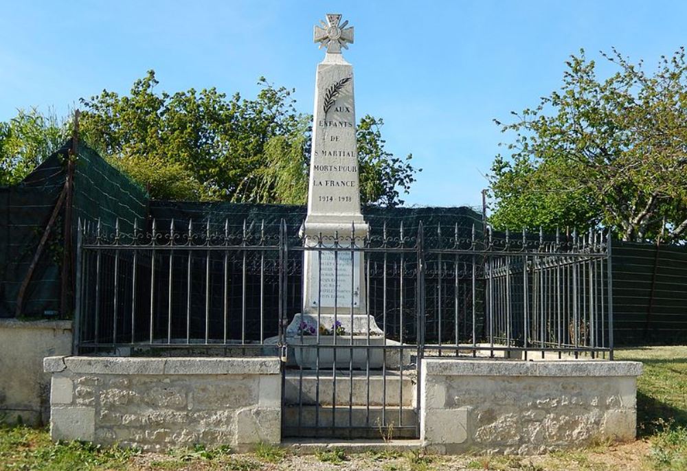 Monument Eerste Wereldoorlog Saint-Martial #1