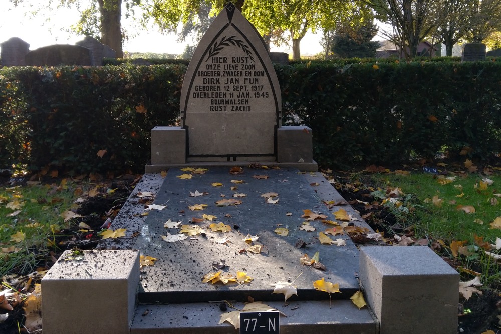 Dutch War Grave Municipal Cemetery Buurmalsen #1