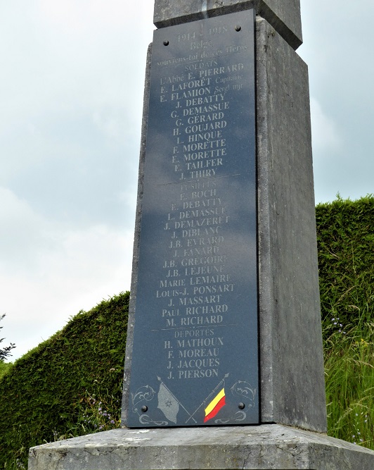 Oorlogsmonument begraafplaats Izel #2