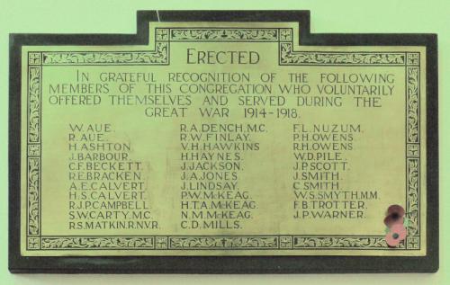Oorlogsmonument Sandymount/Ringsend Methodist & Presbyterian Parish #3