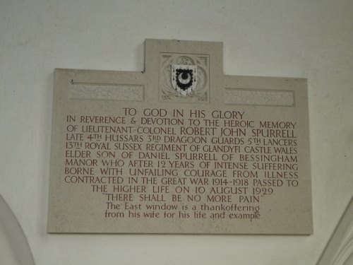 Monument Lieutenant-Colonel Robert John Spurrell