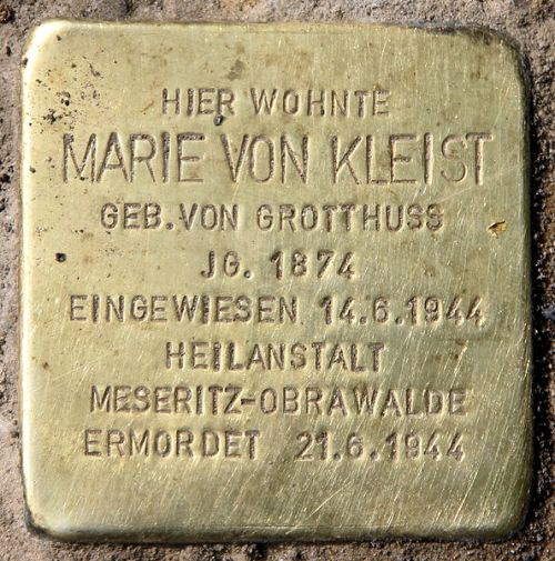 Stolperstein Weddigenweg 70