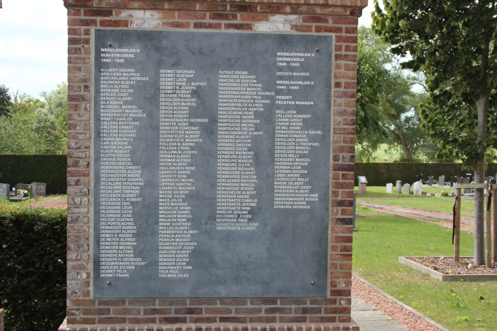 Oorlogsmonument Begraafplaats Wakken #3