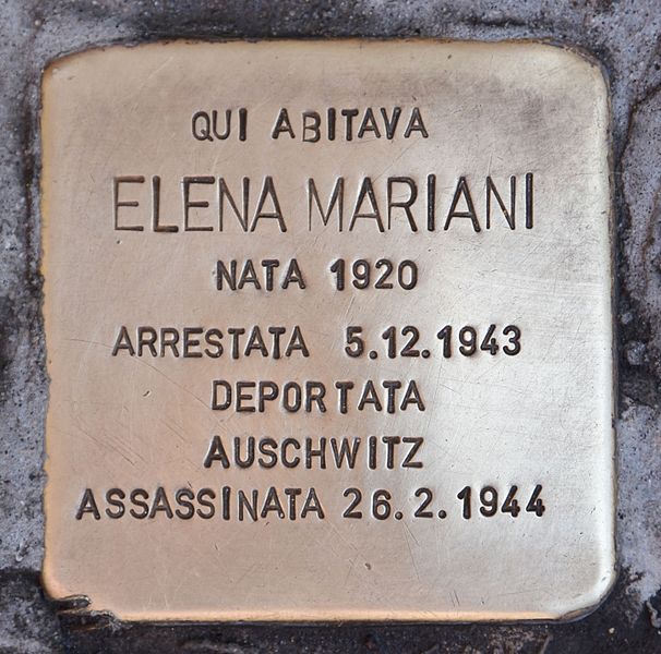 Stolpersteine Rio Ter de la Maddalena 2337 #2