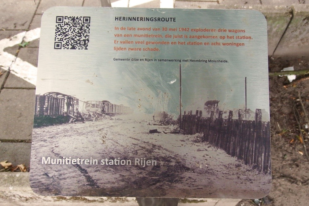 Memory Route World War ll Ammunition Train Station Rijen #1