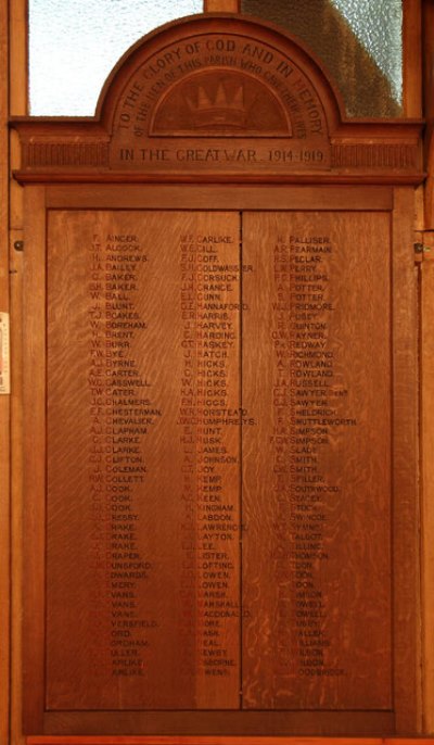 World War I Memorial St. Andrew Church