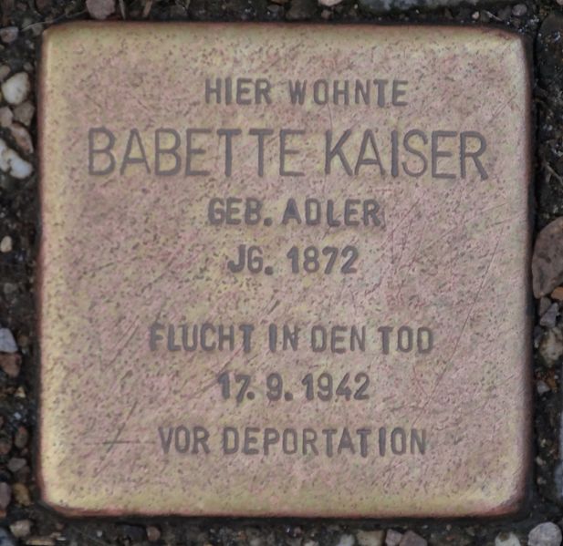 Stumbling Stone Lutherstraße 5