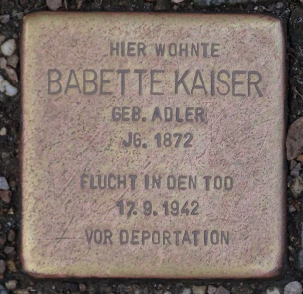 Stolperstein Lutherstrae 5