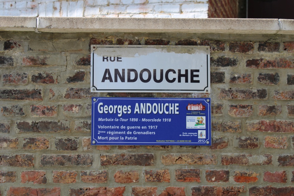 Memorial Plaque Georges Andouche			 #1