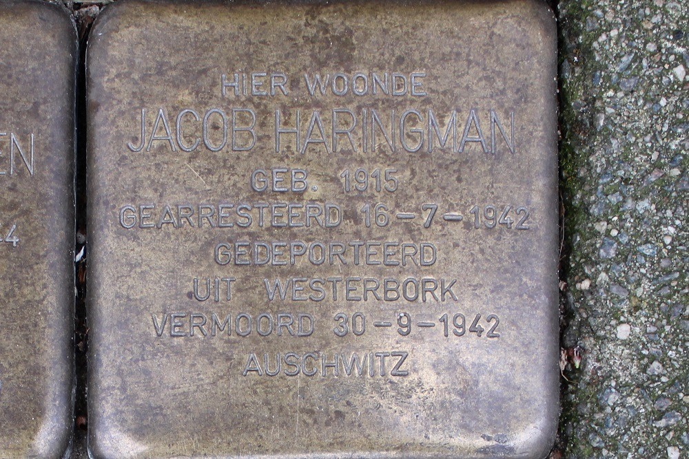 Stolpersteine Hunzestraat 65 #3