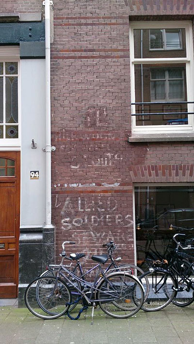 Duitse Oorlogsgraffiti Amsterdam #1