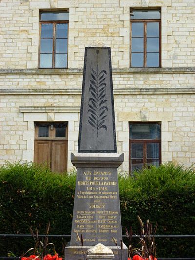 Oorlogsmonument Bossus-ls-Rumigny #1