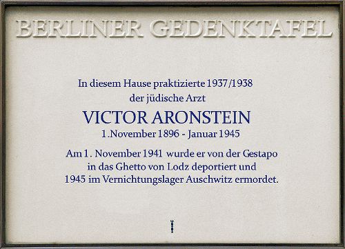 Gedenkteken Victor Aronstein
