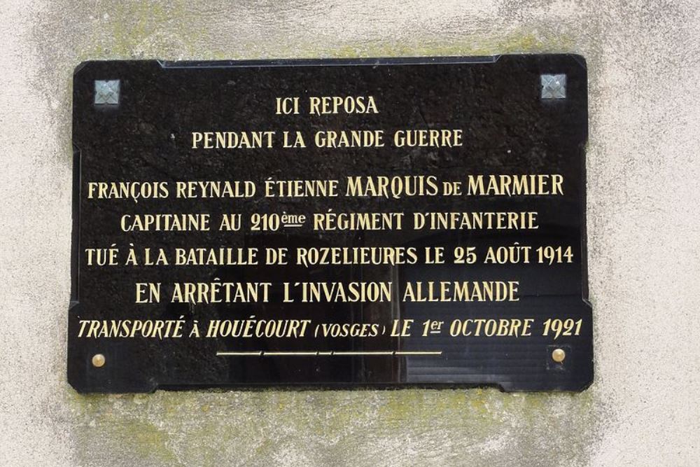 Memorial Franois Reynald tienne Marquis de Marmier #1
