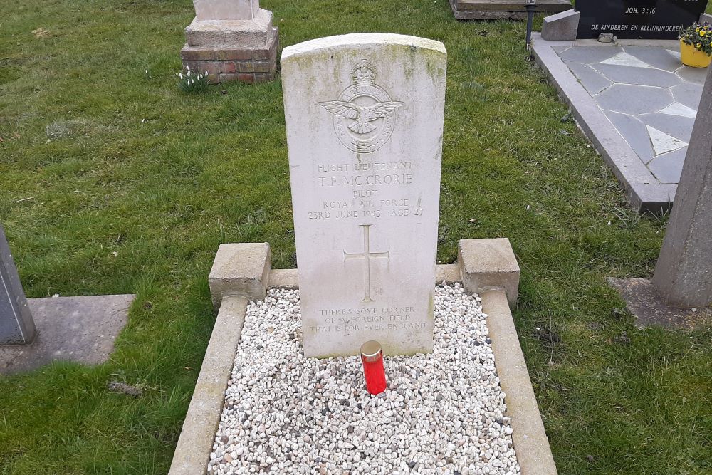 Commonwealth War Grave Protestant Churchyard Molkwerum