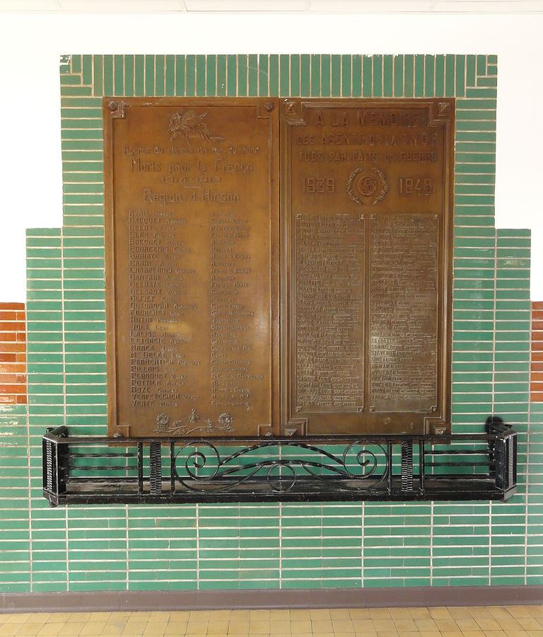 Memorial Railway Employees Gare d'Hirson #1