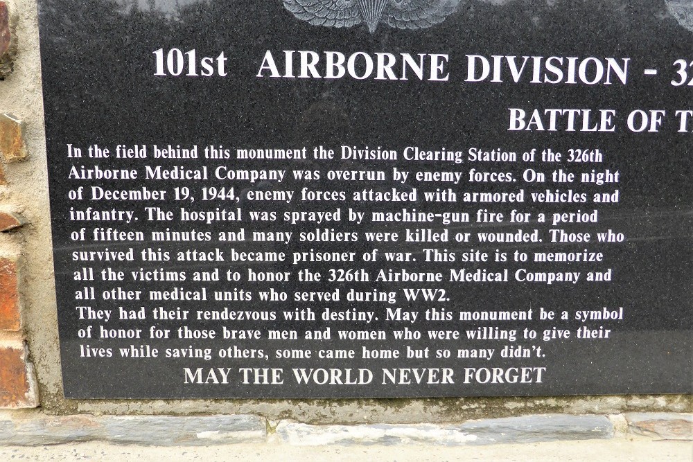 Monument 326th Airborne Medical Company Monument #3