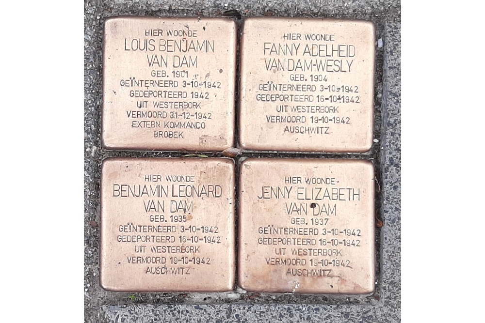 Stolpersteine Petrus Hendrikszstraat 28