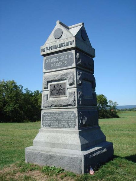 Monument 107th Pennsylvania Infantry #1