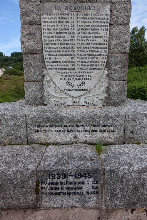 Oorlogsmonument Strontian #2