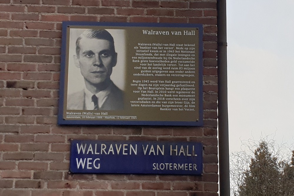 Memorial Plates Slotermeer Walraven van Hallweg #2