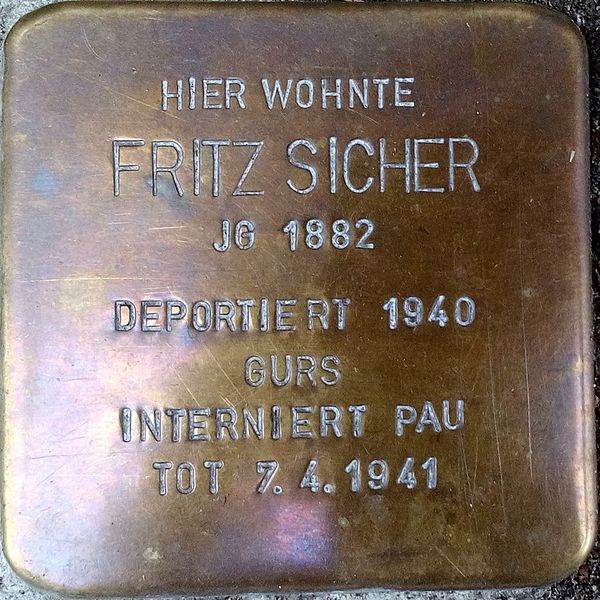 Stolpersteine Bismarckstrae 18