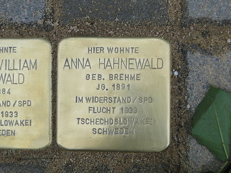 Stumbling Stones Bergstraße 63 #2