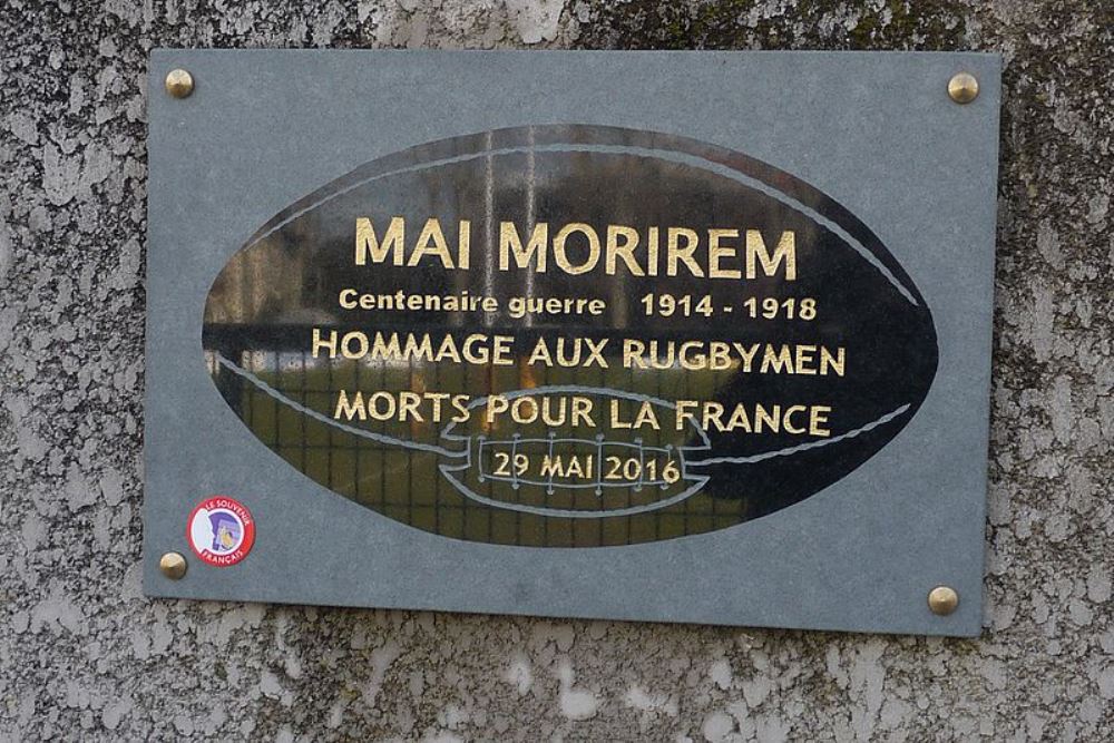Monument Eerste Wereldoorlog Franse Rugbyers #1