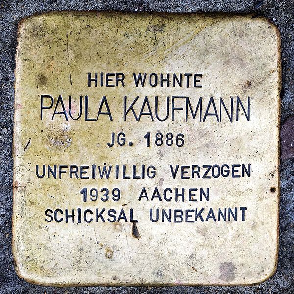 Stolpersteine Hochstrae 22 #1