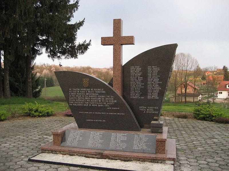 Monument Gesneuvelde Kroatische Verdedigers Rakovica #1