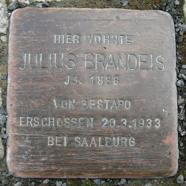 Stumbling Stone Scholtzestraße 13