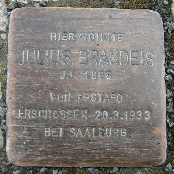 Stolperstein Scholtzestrae 13 #1