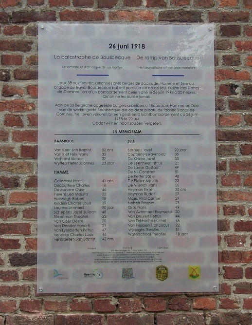 Memorial 38 Belgian Claimed Workers #2