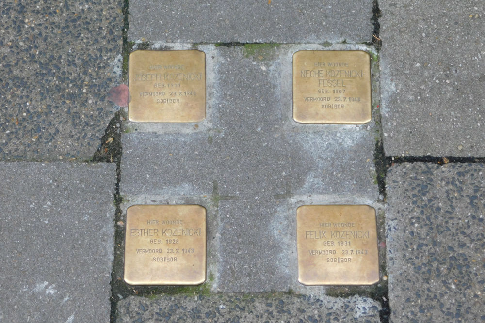 Stolpersteine Wycker Singel (nu Wilhelmina Singel 88) #1