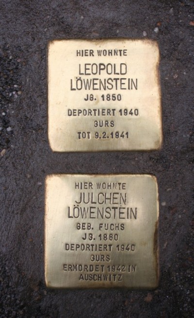 Stumbling Stones Durlacher Straße 3