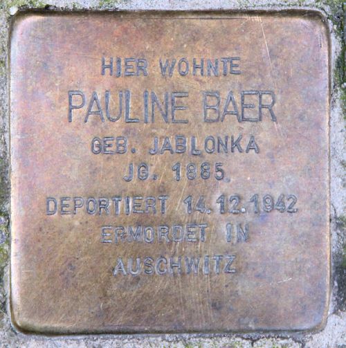 Stolpersteine Leonhardtstrae 18 #5