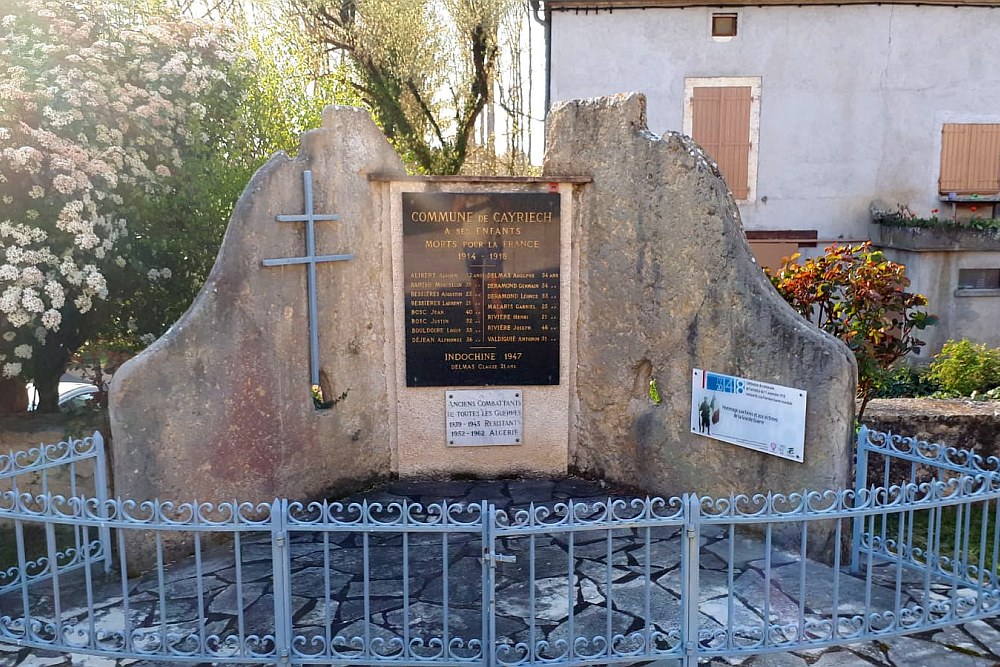 Oorlogsmonument Cayriech