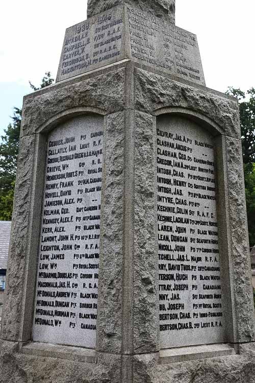 Oorlogsmonument Pitlochry #3