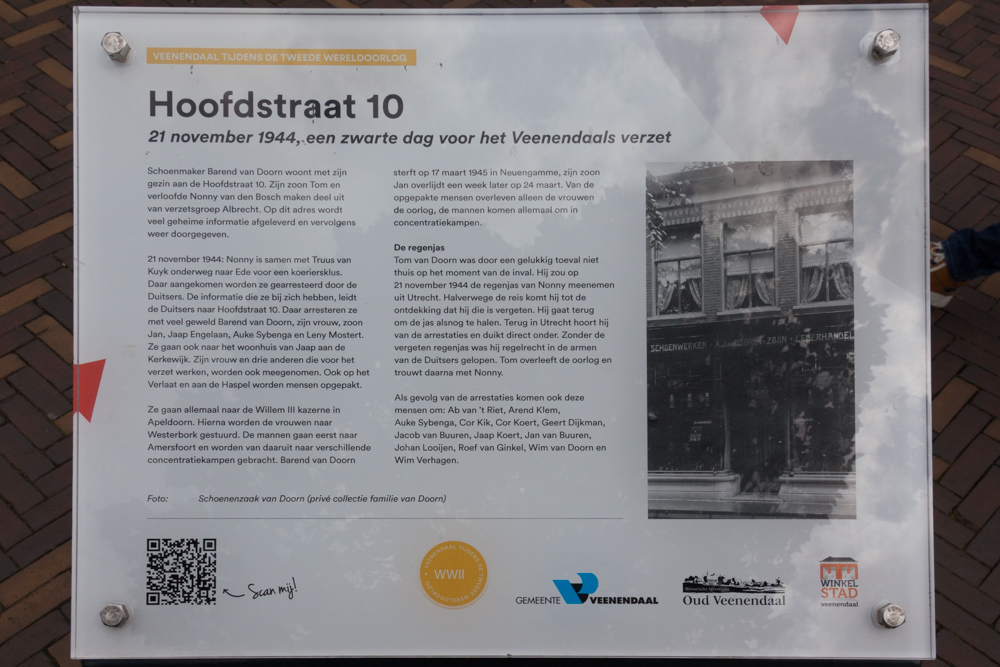 Informatiebord Hoofdstraat 10 Veenendaal